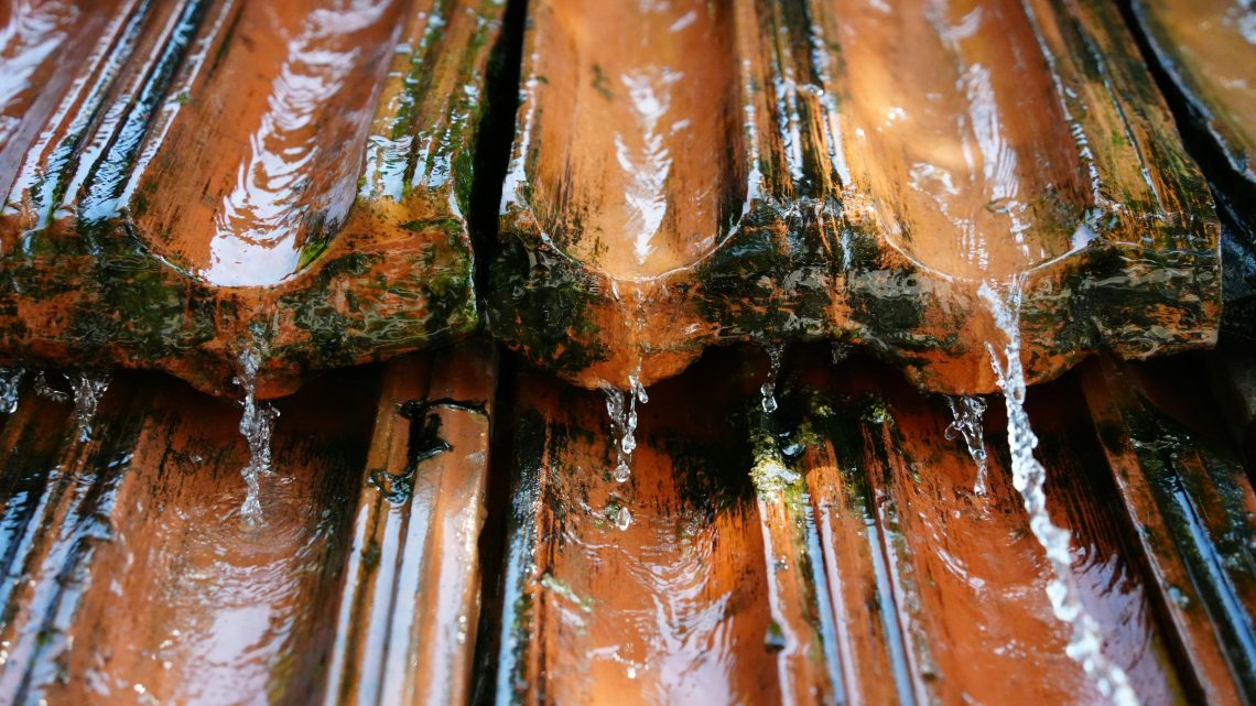 water dripping from roof